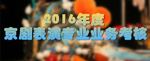 老师让我舔逼国家京剧院2016年度京剧表演专业业务考...